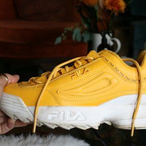 Yellow Fila Shoes